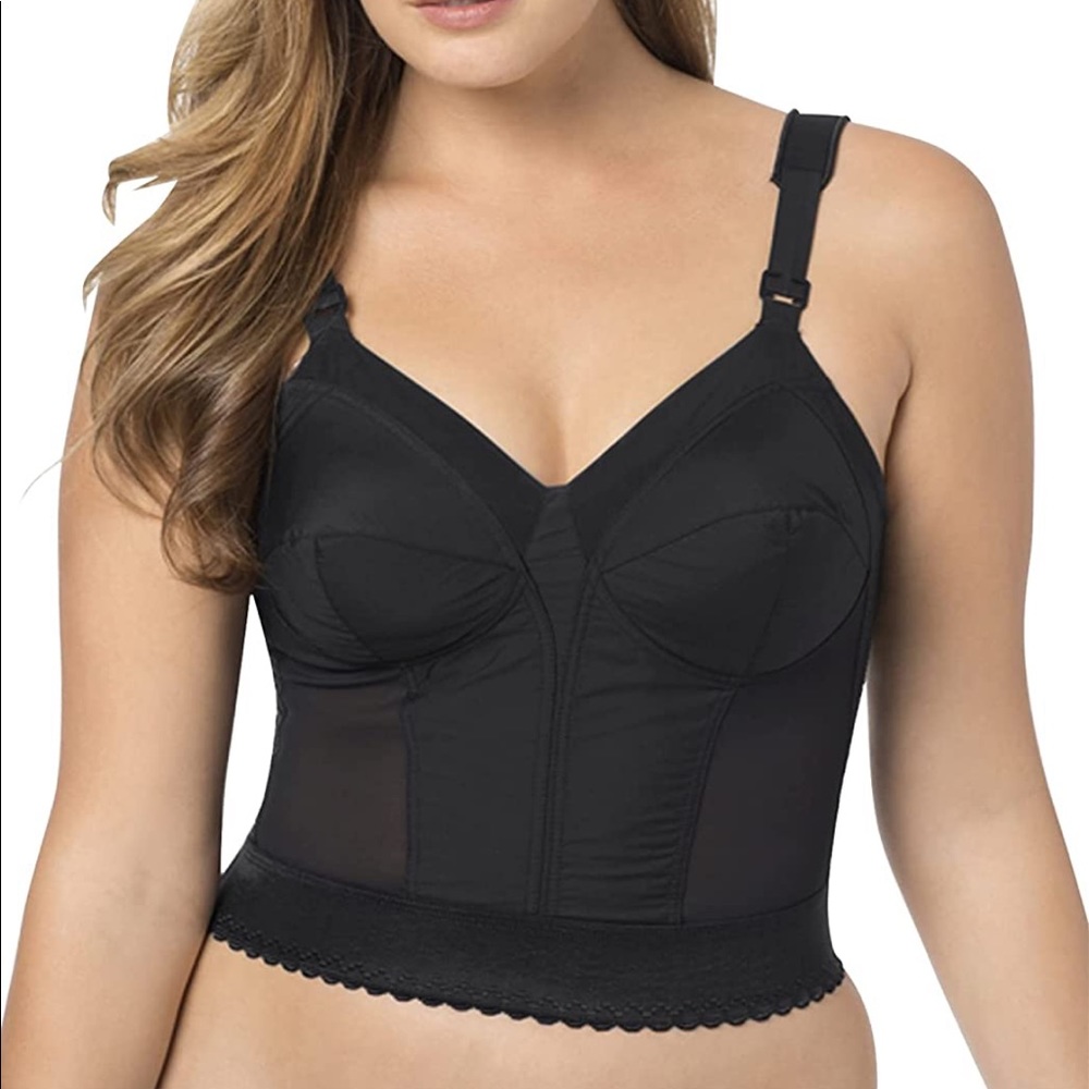 Exquisite Form Fully Back Close Longline Bra 44DD